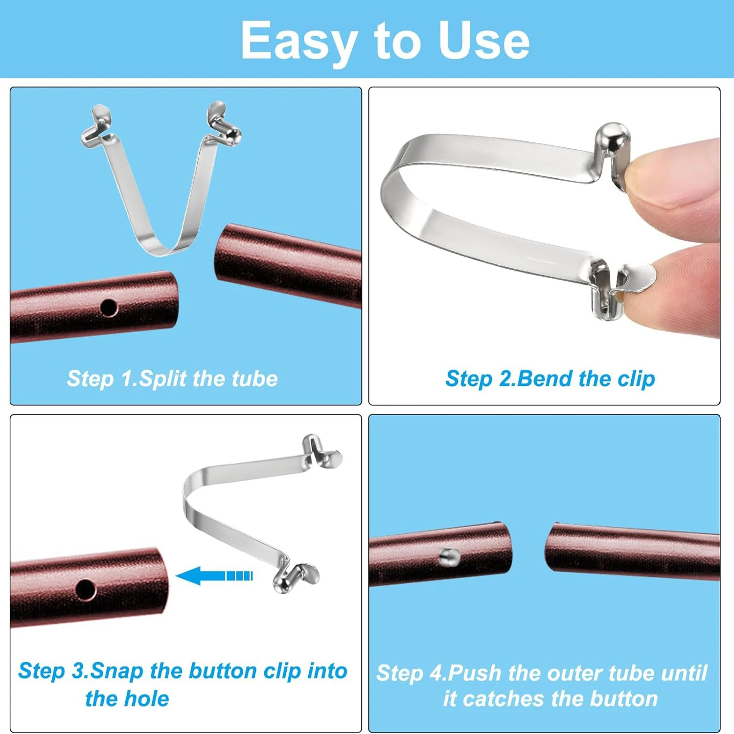 5–10 Stück Doppelknopf-Kajak-P – Pipe Bending Spring Bewertung und Preis